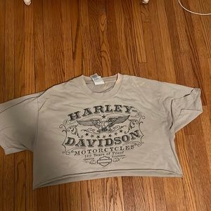 Harley davidson crop top